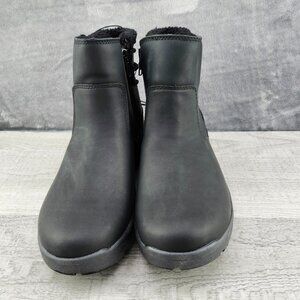 Eddie Bauer Ladies Winter Boot Siren Women Size 8 (EU39.5) All Black Warm Lined